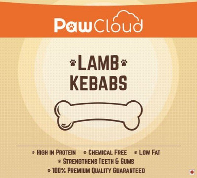 PawCloud Lamb/Mutton Kebab Stick Dog Treat - 10 Pcs Lamb Dog Chew(300 g, Pack of 1)