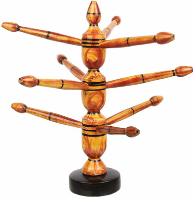 DESI KARIGAR 1 Compartments Wooden Wooden bangle holder(Brown)