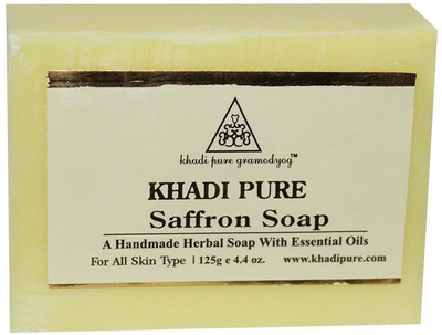 Khadi Pure Herbal Saffron Soap - 125g(125 g)