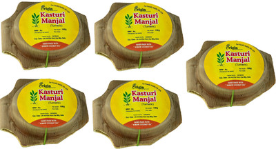 IXORA The Origin Kerala Ayurvedic Herbal Body Soap Kasturi Manjal(750 g, Pack of 5)