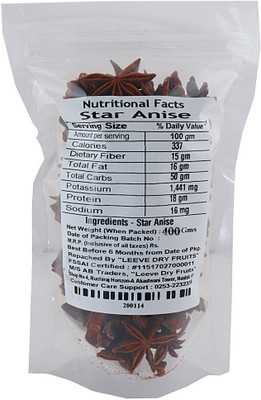 

Leeve Dry fruits Star Anise | Badhyan , 400gm(400 g)