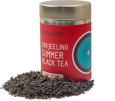 

Udyan Tea Darjeeling Summer Black Tea - Natural & Pure Whole Leaf Tea Unflavoured Black Tea(50 g, Tin)