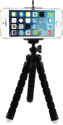 

MYG Trade Flexible Foldable Tripod For DSLR Camera/ Video camers and All Smartphones With Universal Mobile Mount Tripod Mobile Holder Tripod(Black, Supports Up to 500 g)