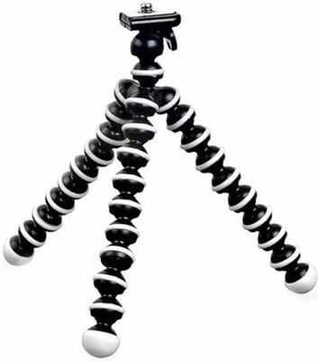 

Quick Shop Universal 13 inch Flexible mini Tripod Bracket Stands Compatible with All Android and ios Smartphones Tripod(Black, Supports Up to 1000 g)