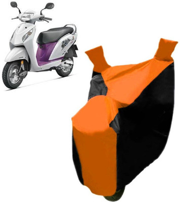 Auto Age Two Wheeler Cover for Honda(Activa i, Orange)