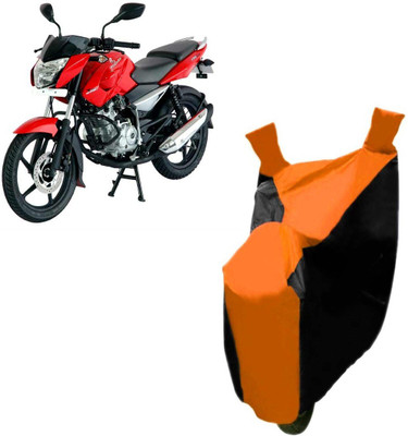 Autocraft Two Wheeler Cover for Bajaj(Pulsar, Orange)