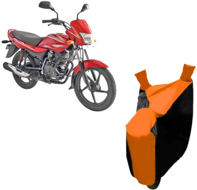 Autocraft Two Wheeler Cover for Bajaj(Platina, Orange)