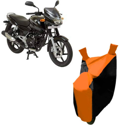Auto Age Two Wheeler Cover for Bajaj(Pulsar 180 DTS-i, Orange)