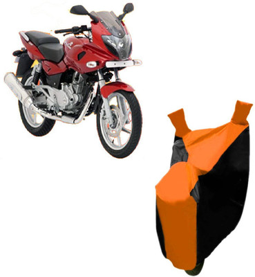 Autocraft Two Wheeler Cover for Bajaj(Pulsar 220 DTS-i, Orange)