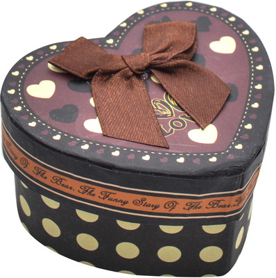 

Jewelz Brown Heart Shape Jewellery Box Jewellery Vanity Box(Multicolor)
