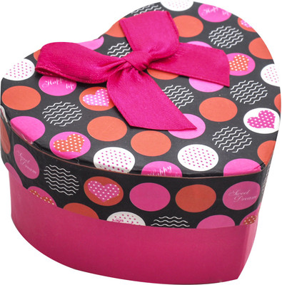 

Jewelz Pink Heart Shape Jewellery Box Jewellery Vanity Box(Multicolor)