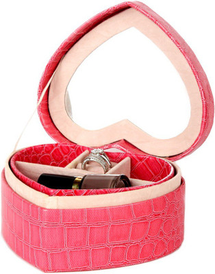 

GeorgiaUSA Heart shaped jewellery box JEWELLERY, OTHERS Vanity Box(NEON PINK, Pink)