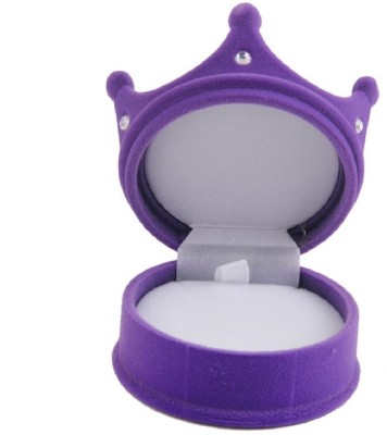 

Futurekart Velvet Ring Jewelry Display Storage Box Gift Case Organizer Purple Crown Jewelry Display Storage Vanity Box(Purple, White)