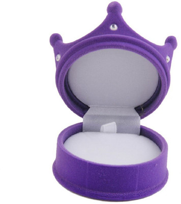 

Futurekart Velvet Ring Jewelry Display Storage Box Gift Case Organizer Purple Crown Jewelry Display Storage Vanity Box(Purple, White)