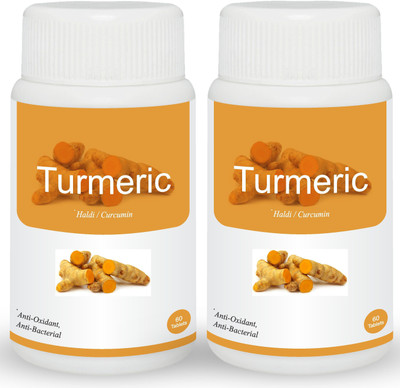 

Herb Essential Turmeric (Haridra/Curcuma longa) 500mg - 60 Tablets (Pack of 2)(120 No)
