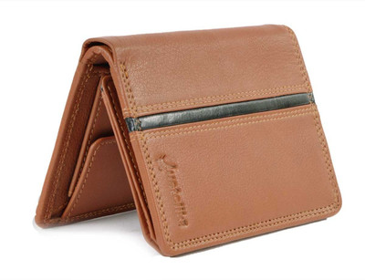 

Justclik Men Casual, Formal Beige Genuine Leather Wallet(7 Card Slots), Beige-01