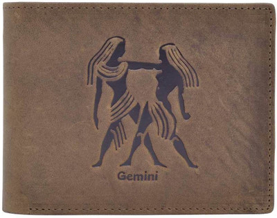 Hawai Men Casual, Formal Tan Genuine Leather Wallet(8 Card Slots)