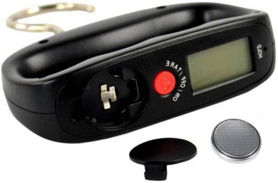 

Gadget Hero's Portable Hanging Luggage Weight Machine Digital For Weighing Household Items Weighing Scale(Black)