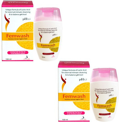 

Femwash pH Balance Feminine Hygiene Intimate Wash(200 ml, Pack of 2)