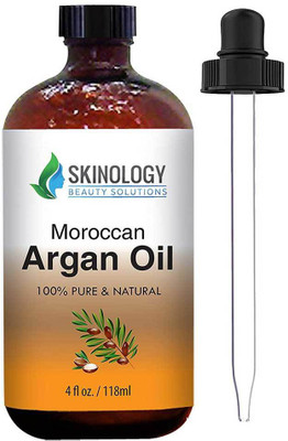 

Skinology Beauty Solutions Argan Oil For Hair, Face, Skin & Nails - 100% Pure & Natural Certified Organic Argan Oil(118 ml)