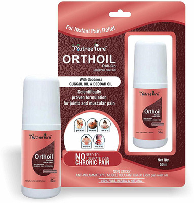 

Nutree Pure Orthoil Joint Pain Relief Oil Roll on - 50 ml (!00% Herbal & For Instant Relief) Liquid(50 ml)