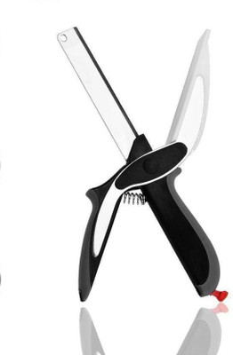 Nuestra 8.SMART CUTTER Vegetable Cutter/Knife/Scissors Knife Board Vegetable & Fruit Slicer(1)