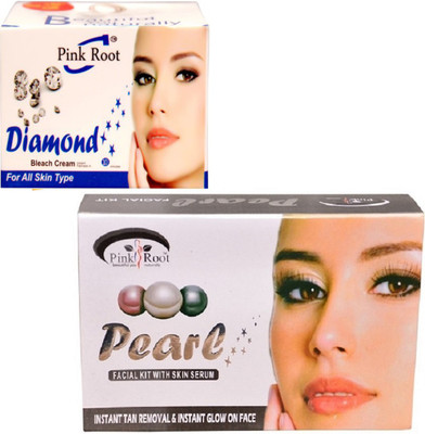 

Pink Root PEARL KIT 83GM WITH DIAMOND BLEACH 50GM(Set of 2)