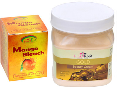 

Pink Root GOLD CREAM 500GM WITH MANGO BLEACH 50GM(Set of 2)