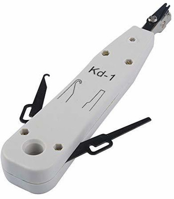 

Maxtree KD-1 Professional Telecom Phone Cable Ethernet Network Patch Panel Faceplate Punch Tool CAT5 CAT6 Network Interface Card(White)