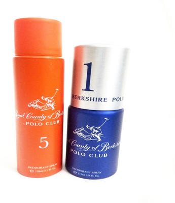 

ROYAL COUNTY OF BERKSHIRE POLO CLUB RCBPC 5 AND RCBPC 1 Deodorant Spray - For Men & Women(325 ml, Pack of 2)