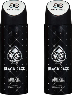

Arochem black jack and black jack dynamic pure Deodorant Spray - For Men & Women(200 ml, Pack of 2)
