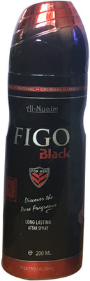 

Al Nuaim FIGO BLACK (PACK OF 1) Body Spray - For Men & Women(200 ml)