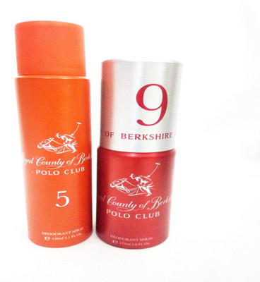 

ROYAL COUNTY OF BERKSHIRE POLO CLUB RCBPC 5 AND RCBPC 9 Deodorant Spray - For Men & Women(325 ml, Pack of 2)