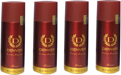 

Denver HONOUR (PACK OF 4) Body Spray - For Men & Women(165 ml, Pack of 4)