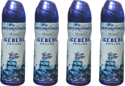 

Al Nuaim ICEBERG CHILLED (PACK OF 4) Body Spray - For Men & Women(200 ml, Pack of 4)