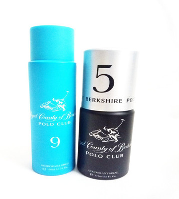 

ROYAL COUNTY OF BERKSHIRE POLO CLUB RCBPC 9 AND RCBPC 5 Deodorant Spray - For Men & Women(325 ml, Pack of 2)