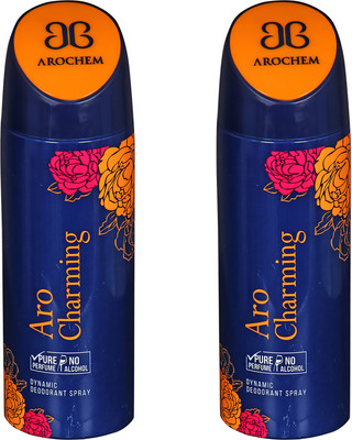 

Arochem aro charming and aro charming dynamic pure Deodorant Spray - For Men & Women(200 ml, Pack of 2)