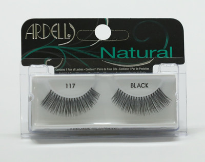 

ARDELL Natural Strip Lashes - 117 Black(Pack of 1)