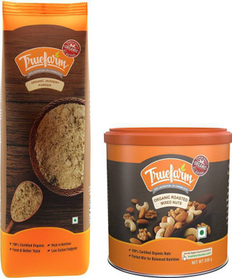 

Truefarm Organic Roasted Nuts, 300g & Organic Jaggery Powder, 500g Combo(1 - Organic Roasted Mixed Nuts, 1 - Organic Jaggery Powder)