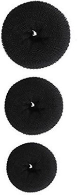 

S R Enterprises hair donuts juda bun [pack of 3 pcs] Hair Accessory Set(Black)