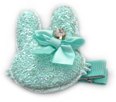 

Jewelz Sea green sequined bunny hair clip for kids Hair Clip(Multicolor)