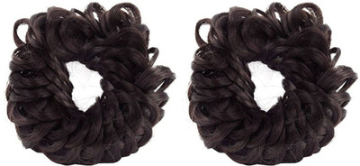 

Maahal Fancy Rubber Juda Hair Band For Women And Girls | Juda Accessories For Women Set Of 2 (Brown) Hair Accessory Set(Brown)