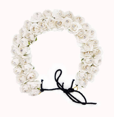 

Fully Gajra For Hair, Wedding Hair Styling Gajra Accessory For Women, White Hair Accessory Set(White)