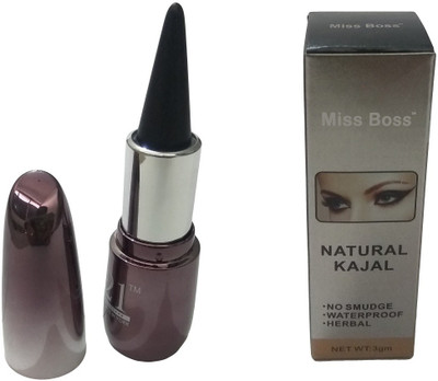 Miss Boss Natural Kajal Pack of 1-SGP 3 g (Black)(black)