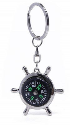SHAFIRE Wheel Compass Metal Key Chain Ring Key Chain