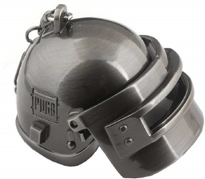 GADGET DEALS PUBG Helmet Grey Metal Key Chain