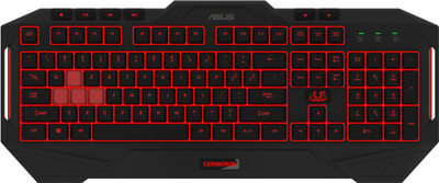 

Asus Cerberus MKII Wired USB Gaming Keyboard(Black)