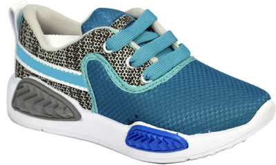 

OffStreet Boys Lace Running Shoes(Blue, Firozi