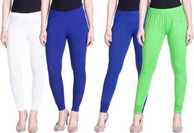Entire Ankle Length Legging(White, Blue, Light Green, Solid)