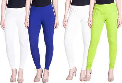 Entire Ankle Length Legging(White, Blue, Light Green, Solid)